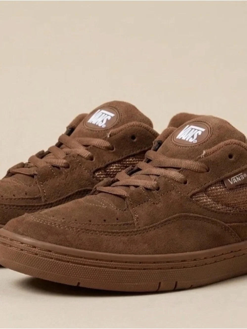 Vans Chukka Push in Chipmunk Brown suede and canvas upper size 10